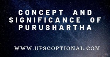 CONCEPT AND SIGNIFICANCE OF PURUSHARTHA