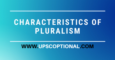 Characteristics of Pluralism