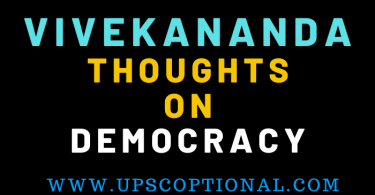 VIVEKANANDA THOUGHTS ON DEMOCRACY