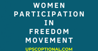 Women's Participation in the Freedom Movement.