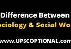 What is the main difference between sociology and social work