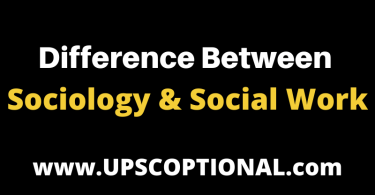 What is the main difference between sociology and social work